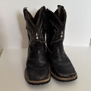 Black Caballo Dorado Boys Boots - US Size 7, Mexico Size 14